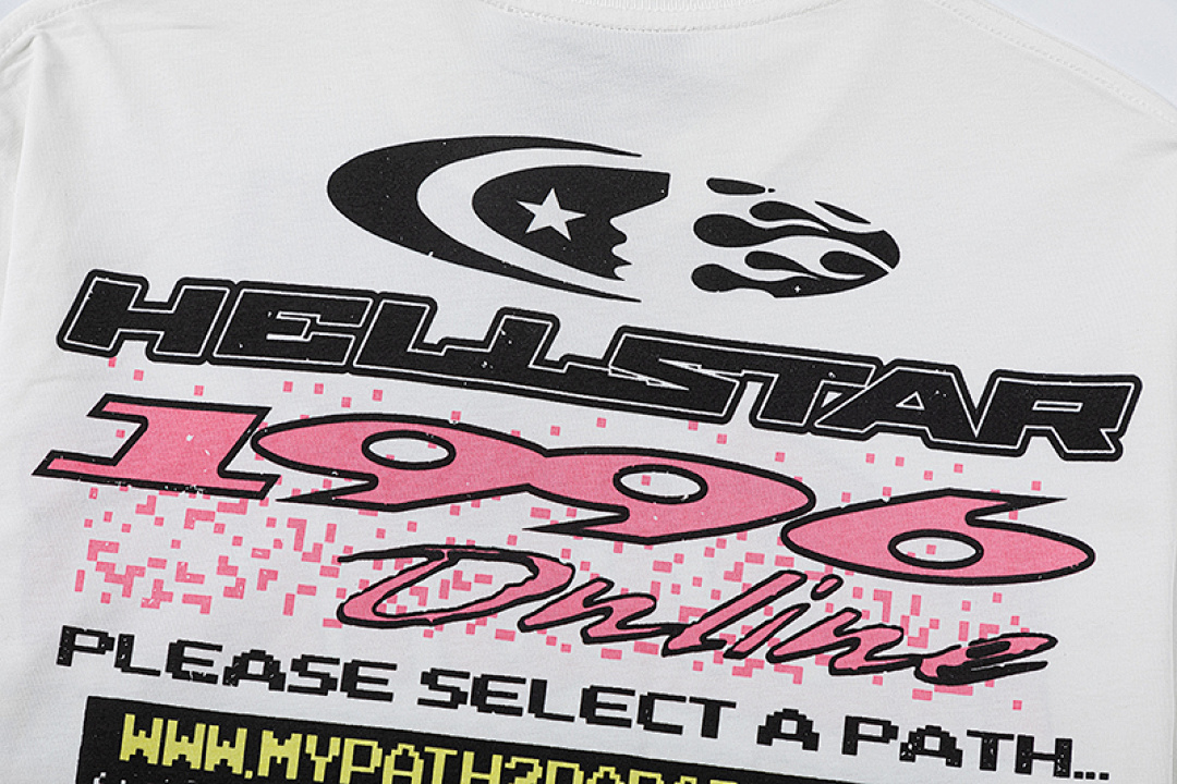 Off-White 128 Hellstar Sport Logo T-Shirt Wind Print Mens Womens Short Sleeve T Off White S-M-L-XL - Image 6