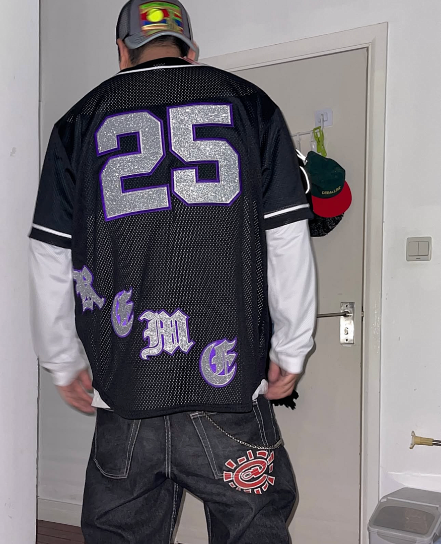 Supreme 298 25SS OLD ENGLISH BASEBALL JERSEY T (Black) - Image 20