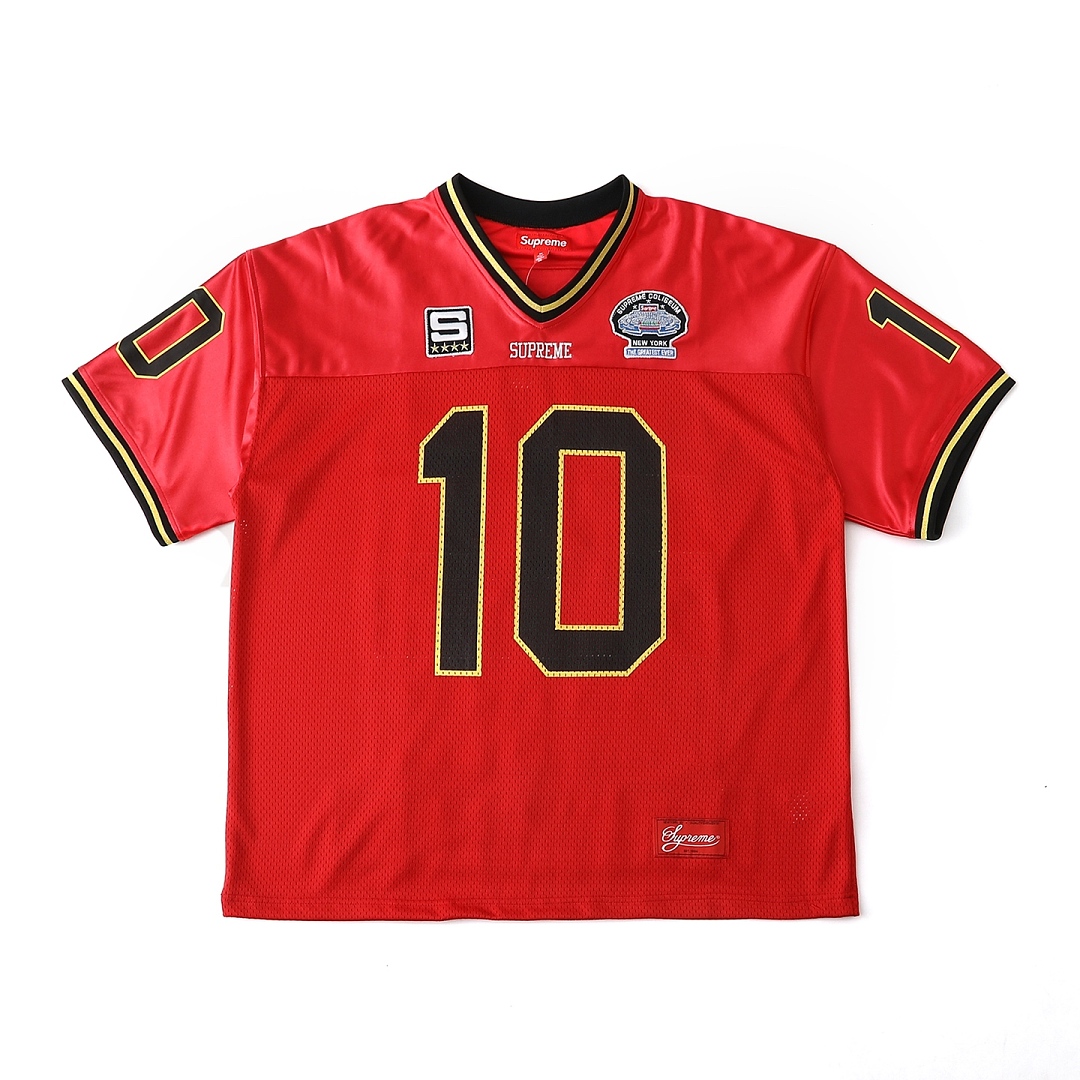 Supreme 268 SS26 WEEK1 Find God Football Jersey Embroidered Floral Mens Womens : White, Red, Black S-XL - Image 35