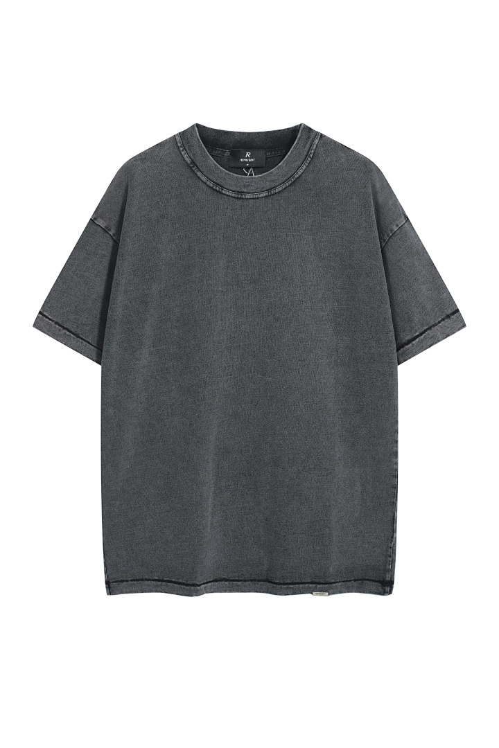 Represent 118 REPRESE Logo Embroidered Washed Short Sleeve T Sand Desert Yellow Black S-XL R3114# - Image 3