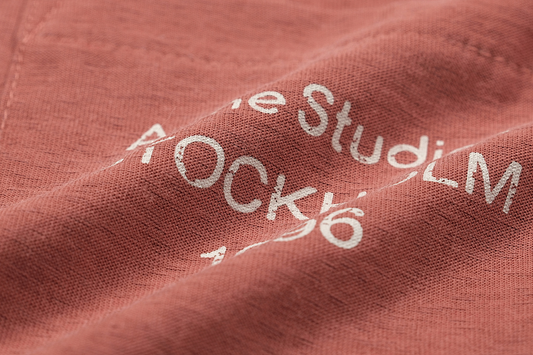 Acne Studios 118 AC LOGO Print Short Sleeve T Black White Brick Red S-XL 8096# - Image 10
