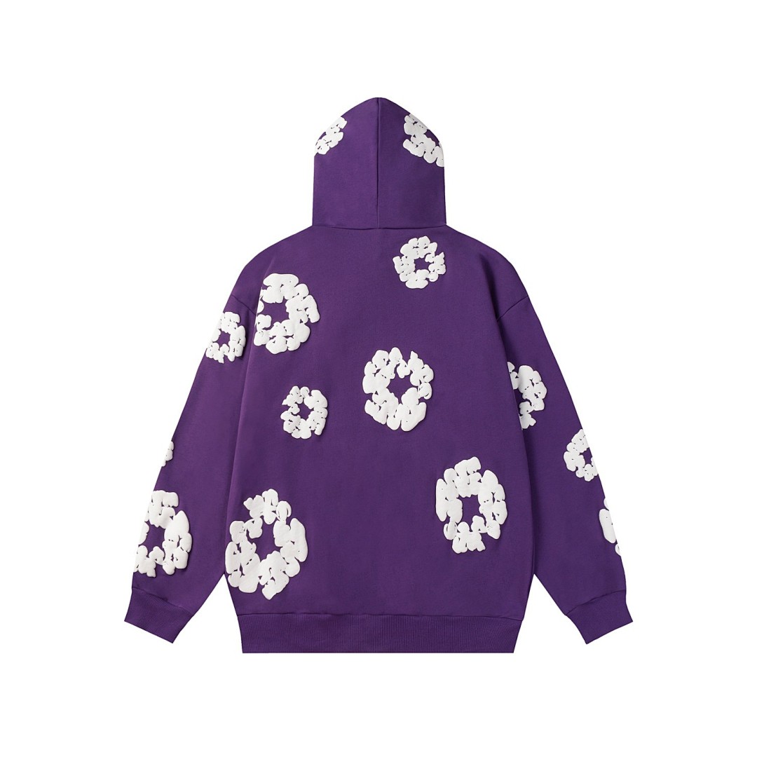 Unbranded 218 DENIM TEARS Cotton Floral Print Black Grey Blue Green Purple Red Orange Color Pink White Sky Coffee S-XL 6688# - Image 12