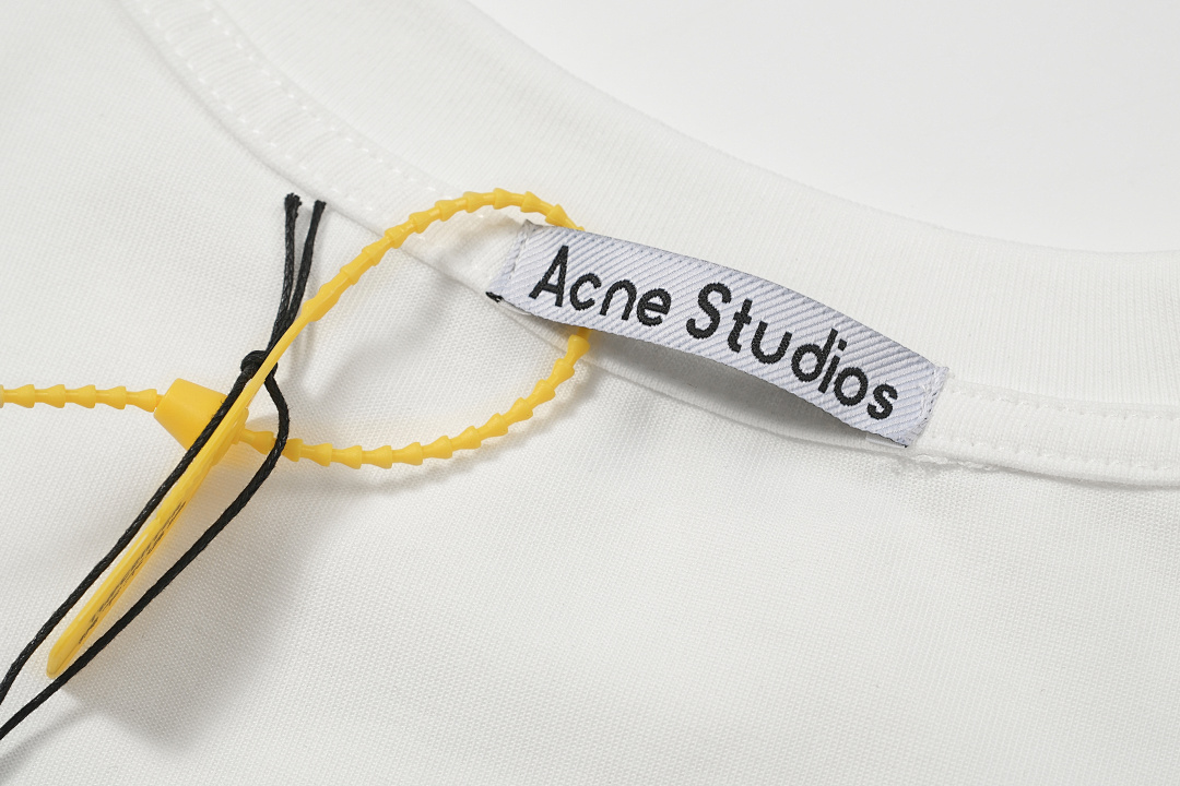 Acne Studios 118 AC Silver Print Short Sleeve T Black White S-XL 8066# - Image 34
