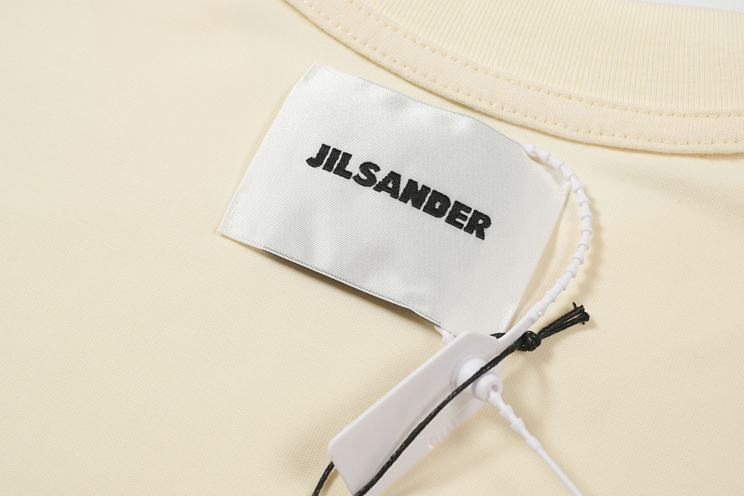Unbranded 108 JIL SANDER Label Print Logo Short Sleeve T Black White Cream Apricot S-XL J9888# - Image 45