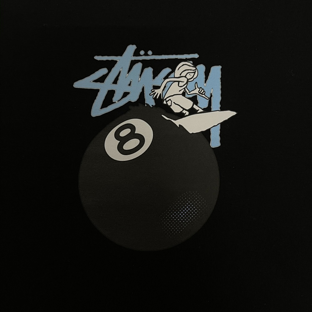 Stussy 108 Stussy Black 8 Print Short Sleeve T : White S Ｍ L XL XXL - Image 6