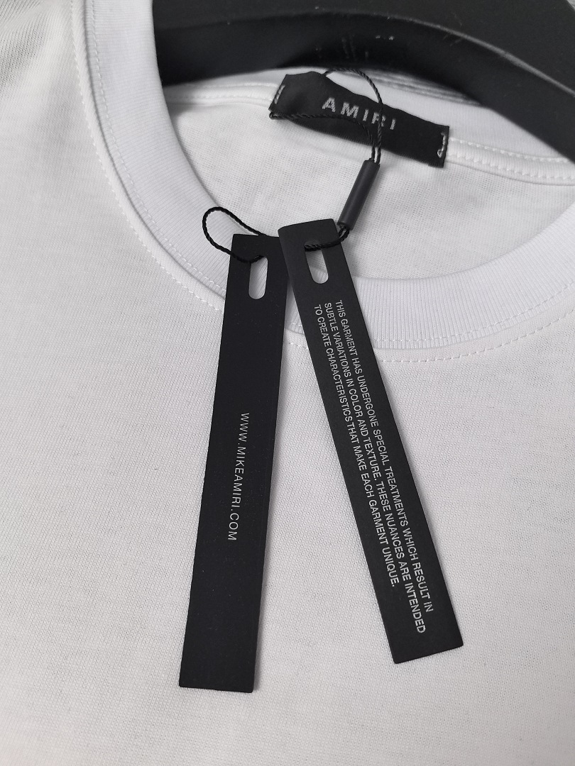 AMIRI 118 26Ss New Logo Print Short Sleeve T Black White S M L XL 9926# - Image 32