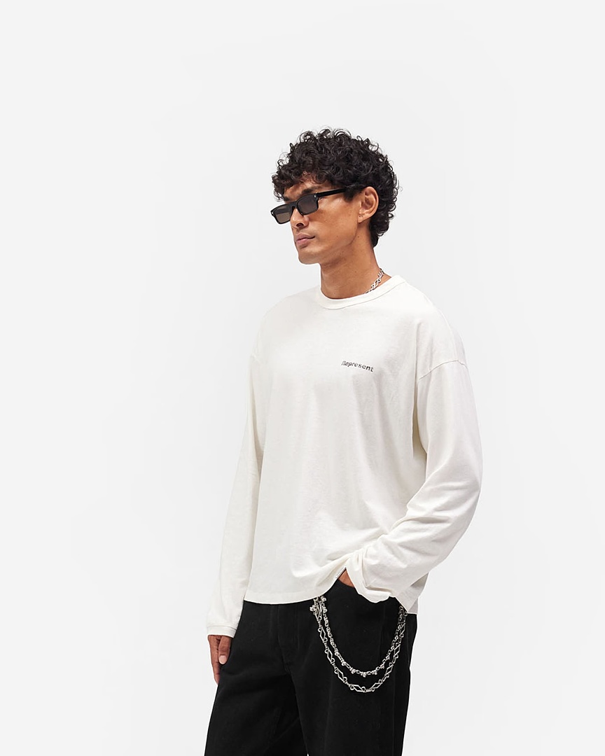 Represent 138 Represent High Long Sleeve : White S M L - Image 19