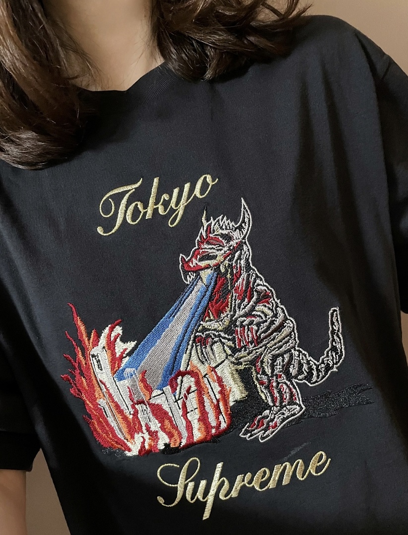 Supreme 178 SS26 MONSTER Tokyo Embroidered Small T Black White S-XL - Image 27