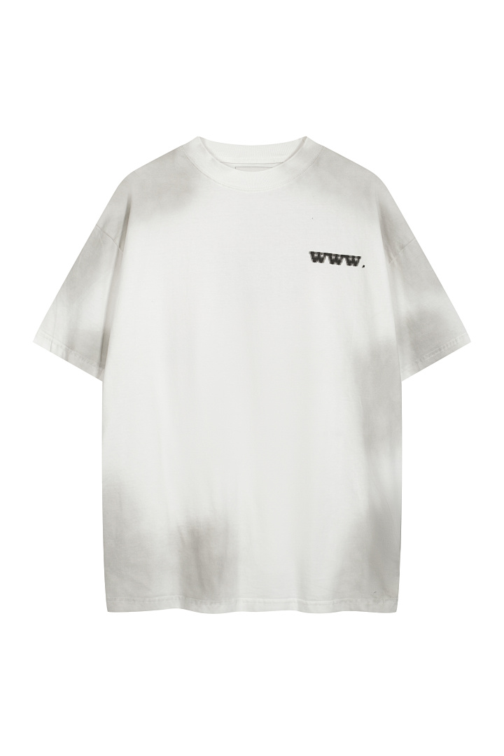 Unbranded 128 PANQ Water Print Short Sleeve T White S-L 8006# - Image 3