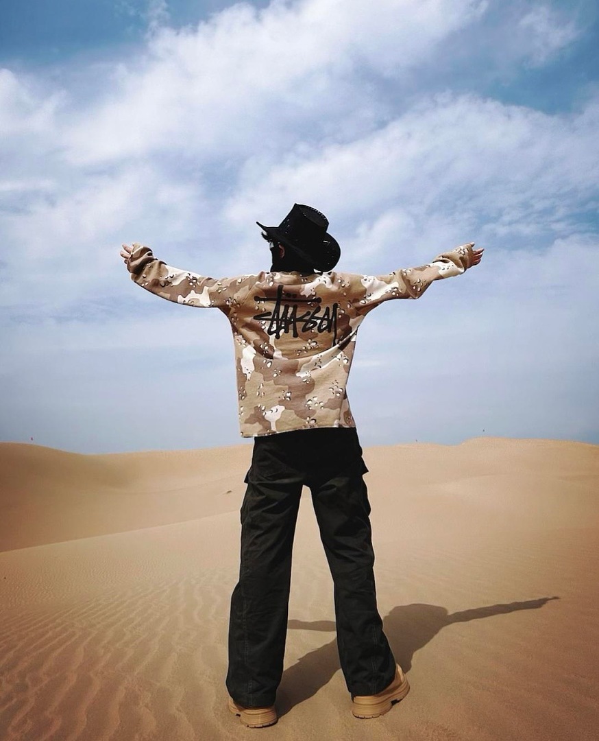 Stussy 198 STU Long Sleeve 2014 : Black Apricot White Sand Desert Camo Red Blue Yellow S-XL - Image 32