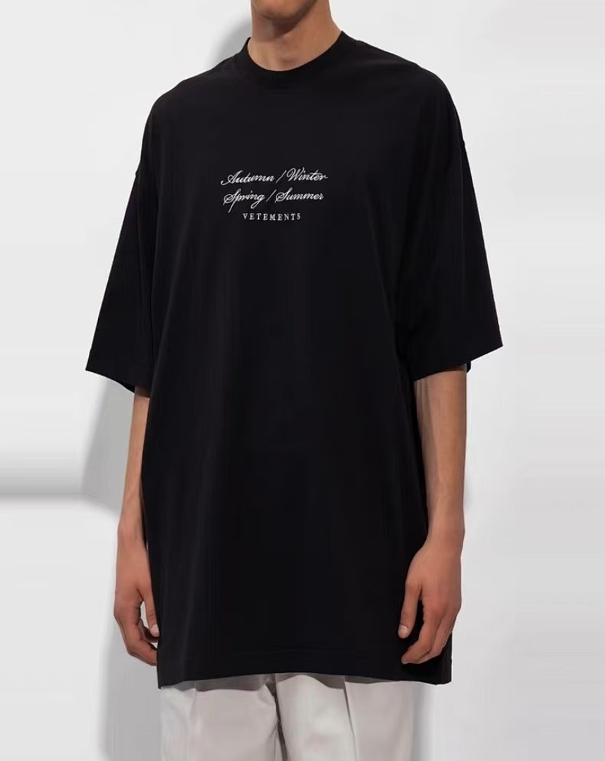 Unbranded 118 Vetements Grass Label Logo Embroidered Short Sleeve T Black S-XL V5300# - Image 17