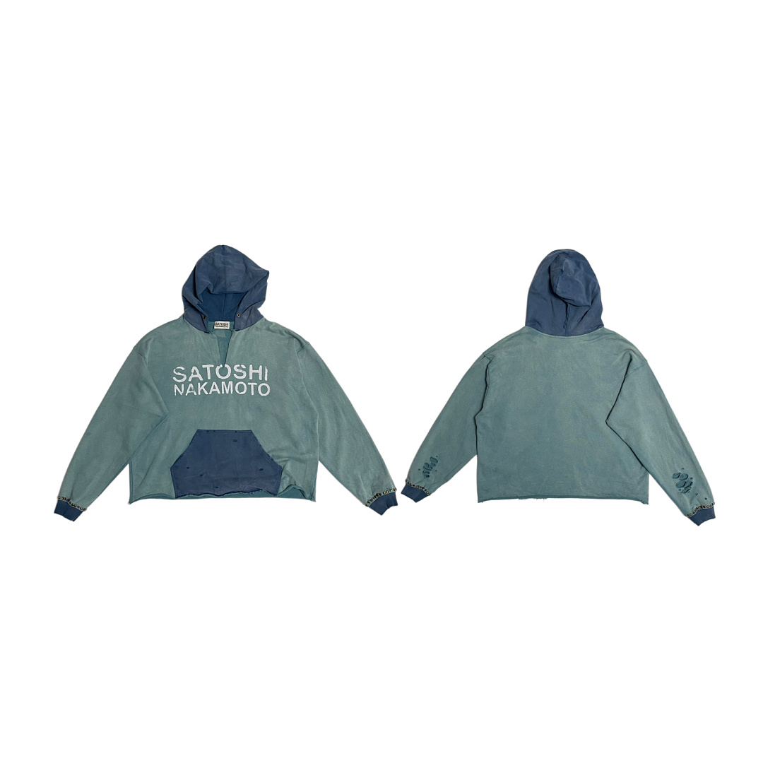 Unbranded 258 SatoshiNakamoto Destructo : Purple Green Washed Black S M L - Image 14