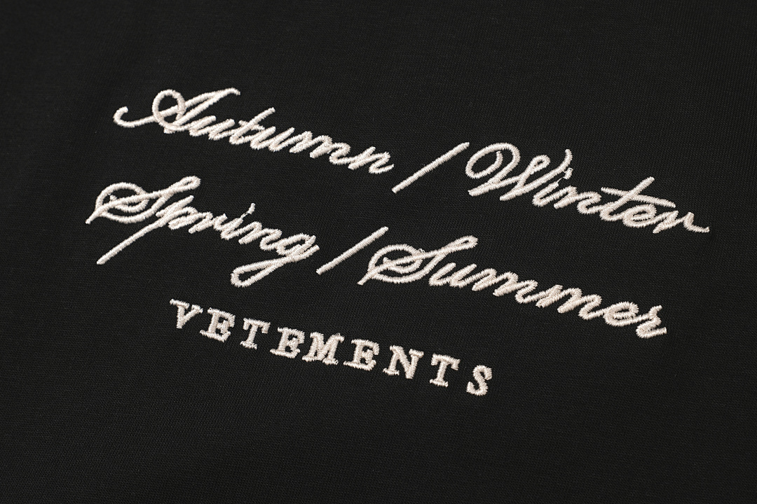 Unbranded 118 Vetements Grass Label Logo Embroidered Short Sleeve T Black S-XL V5300# - Image 6
