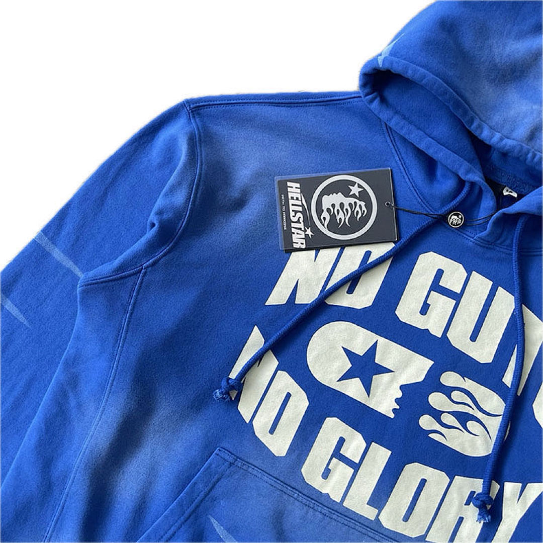 Hellstar 258 Hellstar Studios No Guts Glory Hoodie Pants Water Blue S-M-L-XL - Image 7