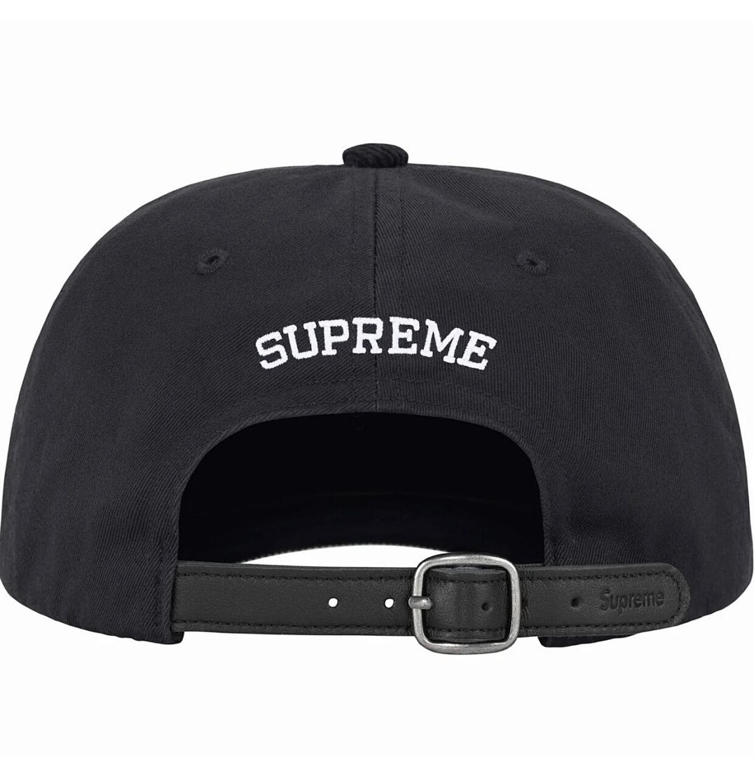 Supreme 118 Sup 24SS 2-TONE S LOGO 6-PANEL Embroidered Leather Buckle Water (Blue White Black Red) - Image 10