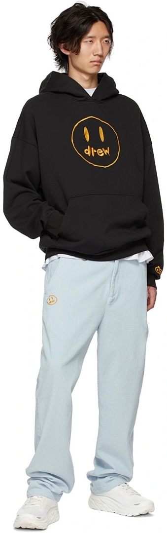 Drew House 228 DREW HOUSE SSENSE Exclusive Painted Mascot Hoodie Collab Limited Embroidered Velvet Black Purple S M L - Image 19