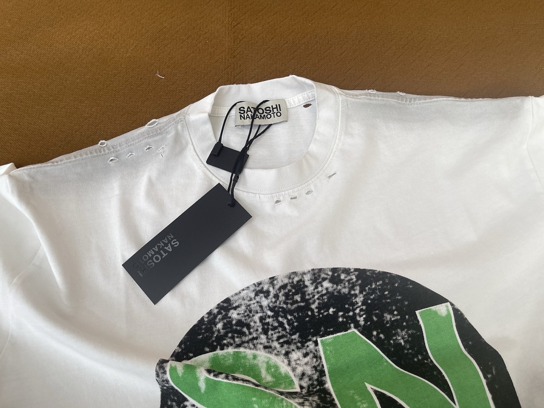Off-White 128 Satoshi Nakamoto SN Label Short Sleeve T : Off White S M L - Image 14