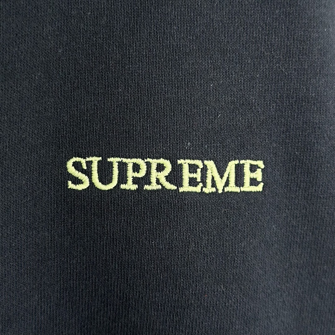 Supreme 378 FW25 IDGAF ZIP UP HOODED Embroidered (Black Grey) - Image 24