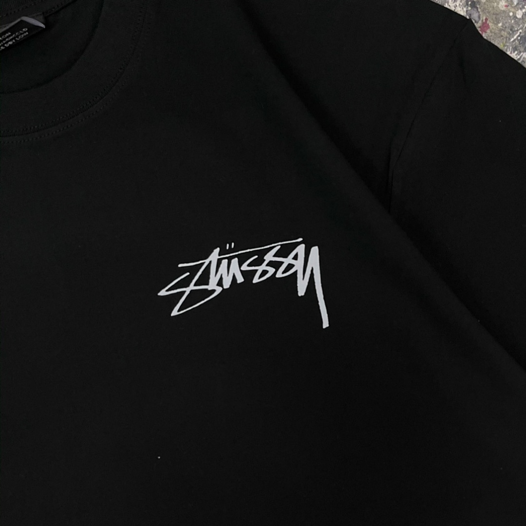 Stussy 108 Stu Short Sleeve T : Black White S Ｍ L XL XXL - Image 5