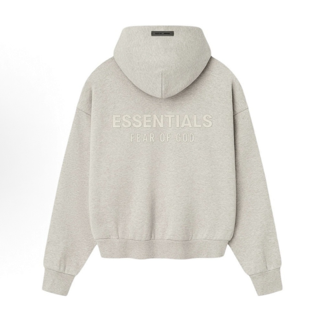 Essentials 228 Ess SS25 Classic Hoodie Label Print XS-XL (Black Oatmeal Grey Brown) - Image 11