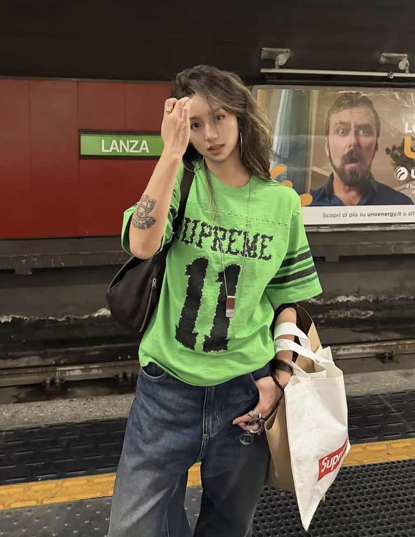 Supreme 238 SS26 STUDDED FOOTBALL TOP 11 No Diamond T Black Blue Apricot - Image 66