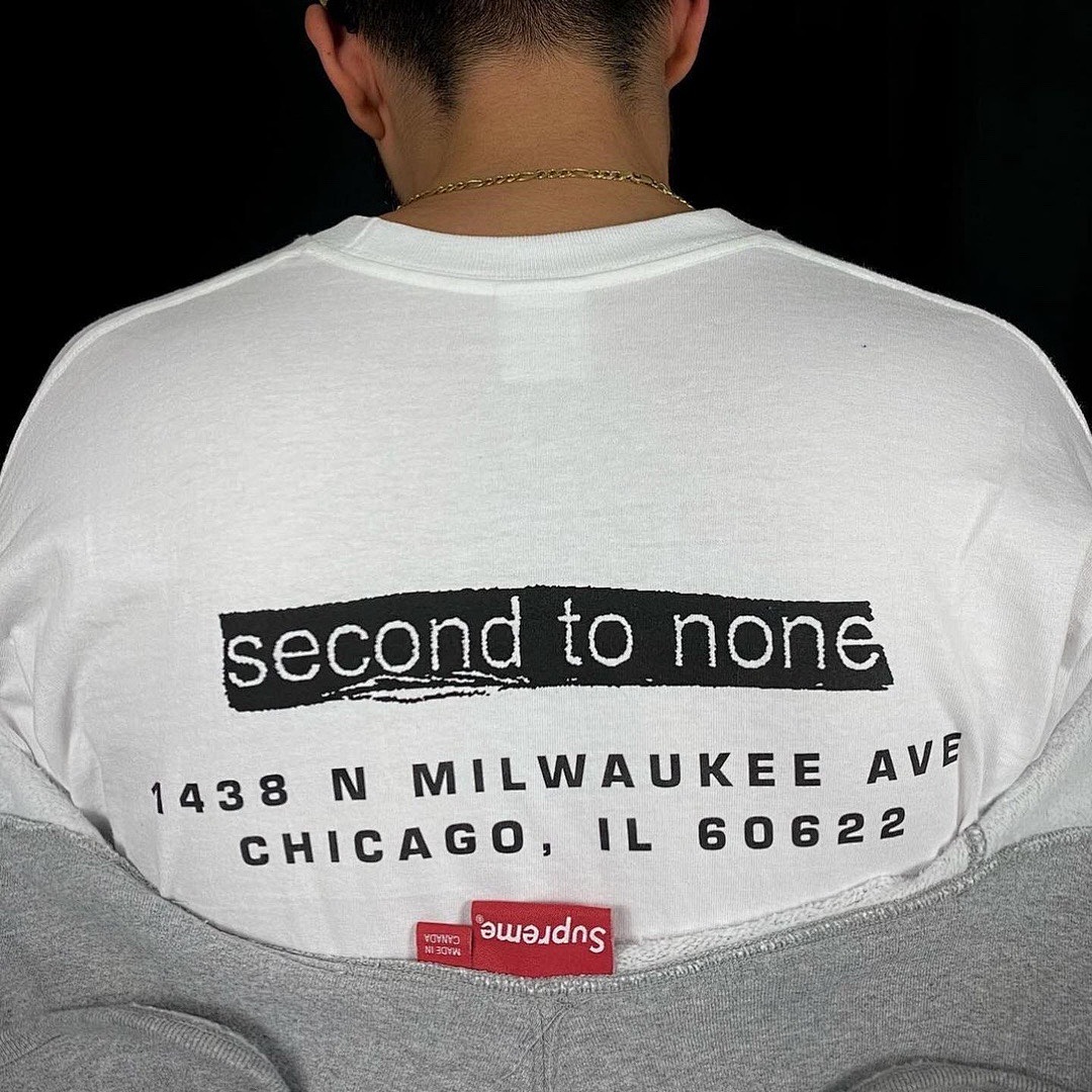 Supreme 118 Sup Chicago Box Logo Tee Limited Exclusive White Silver Bogo Short Sleeve T S M L XL [S2233] - Image 8