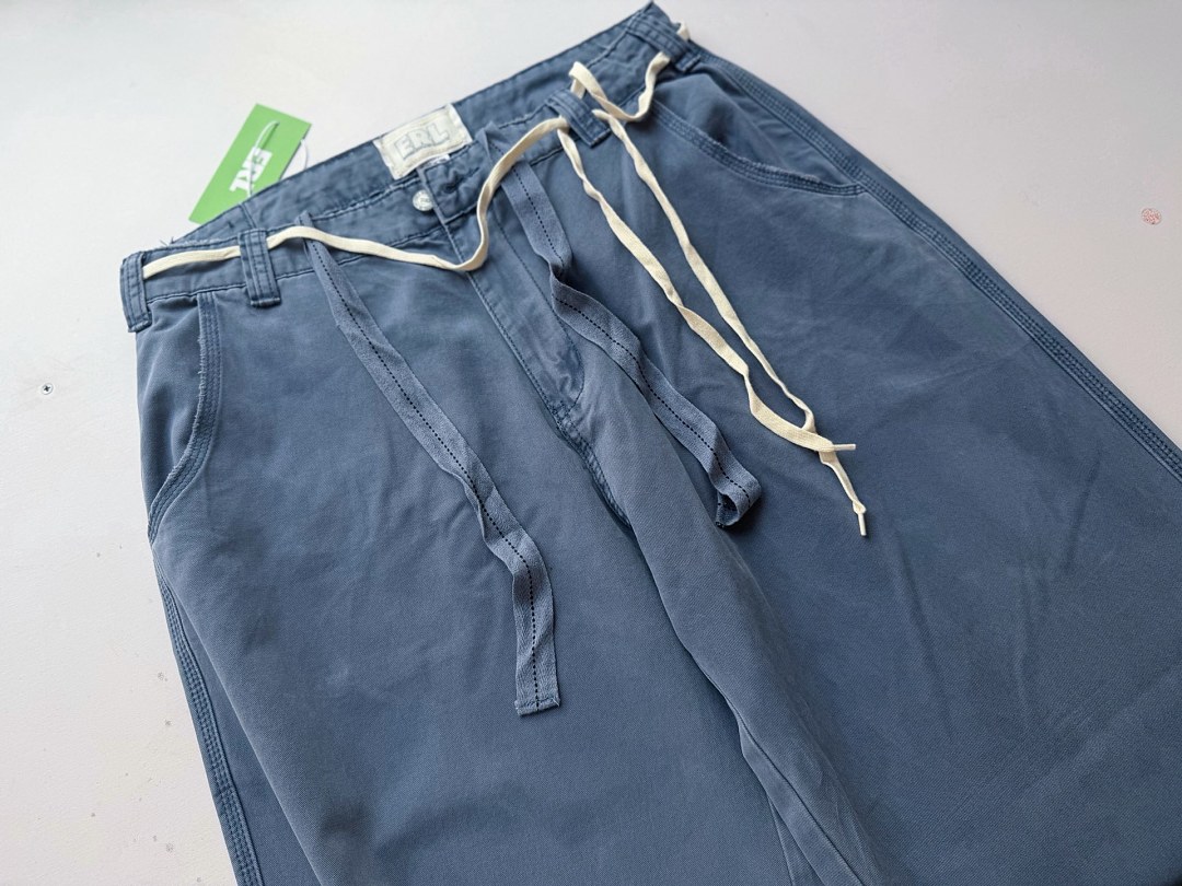Unbranded 238 ERL3507P118 ERL Blue Washed Vintage Wind Baggy Wide : S M L XL - Image 7