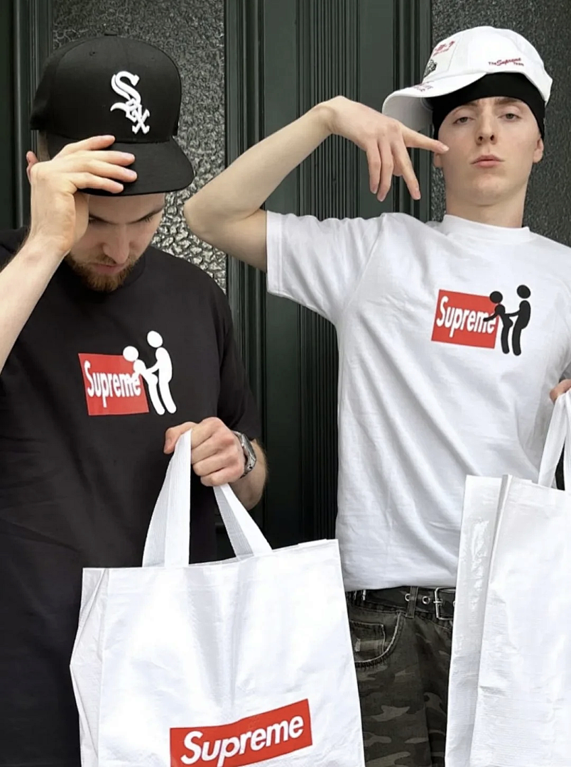 Supreme 128 FW25 STICK TEE Wind T Black White S-XL - Image 10