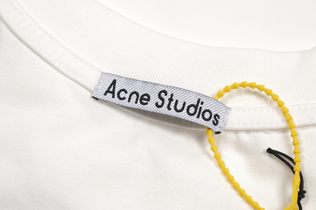 Acne Studios 148 AC Velvet LOGO Long Sleeve T Black White S-XL 8266# - Image 28
