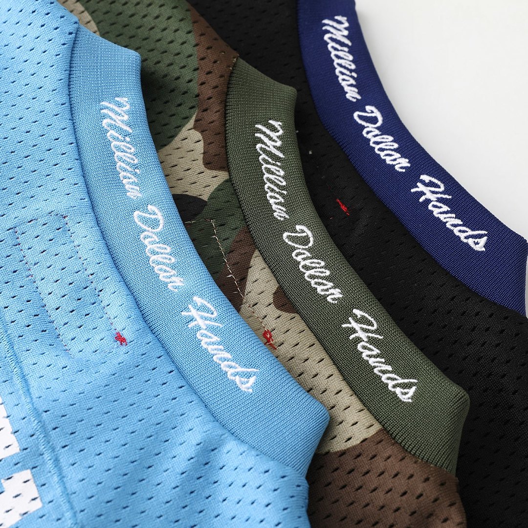 Bape 258 DJ Screw Collab SS26 Football JerseyV Collar Print : Black Camo Sky Blue S M L - Image 23