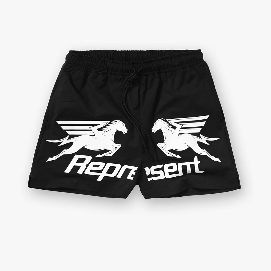 Represent 148 REP Print Short : Black S M L