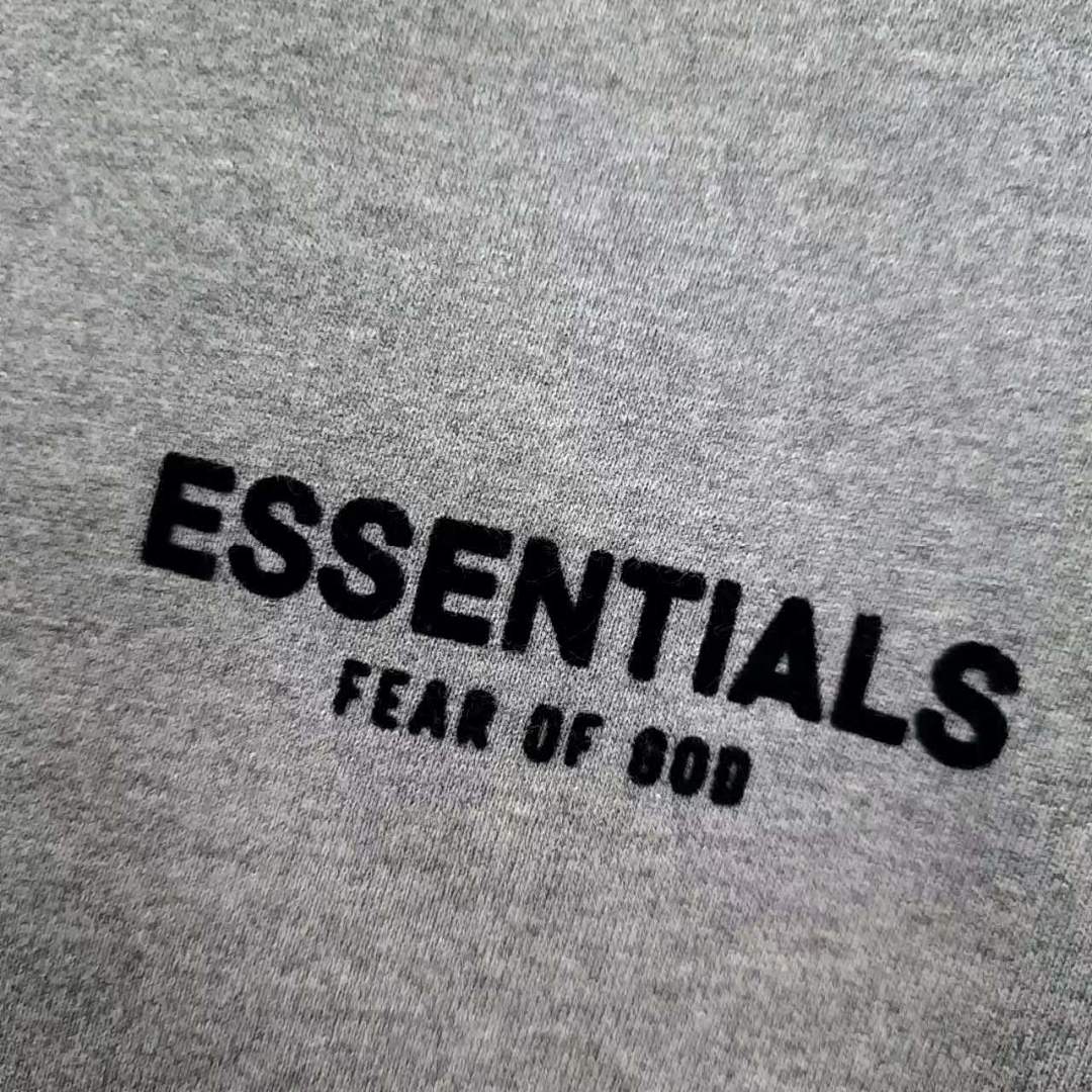 Essentials 148 ESS Small Label Velvet Short Mens Womens Solid Cotton Wide : Dark Floral Grey Black Light XS-XL - Image 16