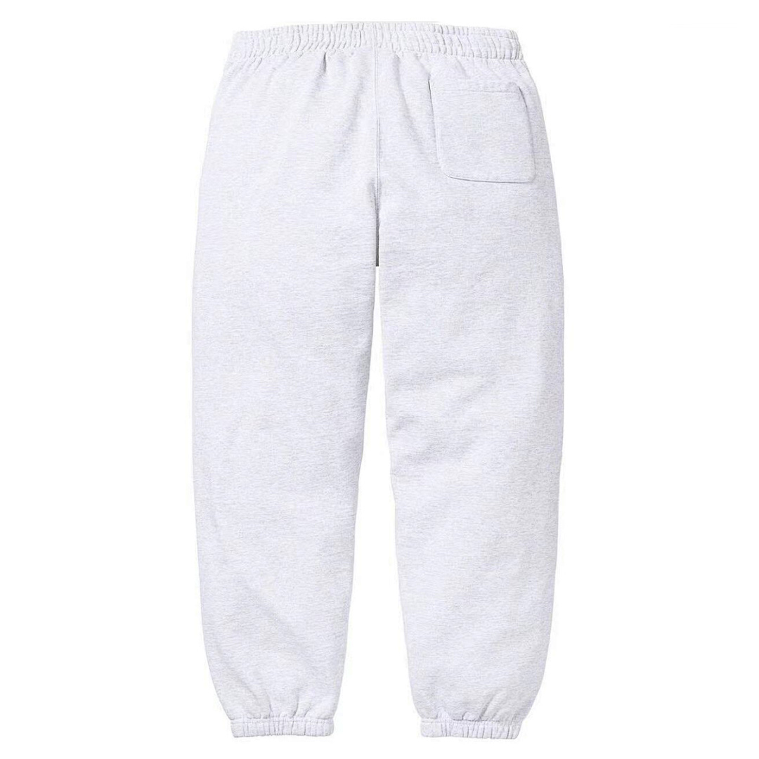 Supreme 238 23 SATIN APPLIQUÉ SWEATPANT Big LOGO Black Light Floral Grey S M L XL A311# - Image 5
