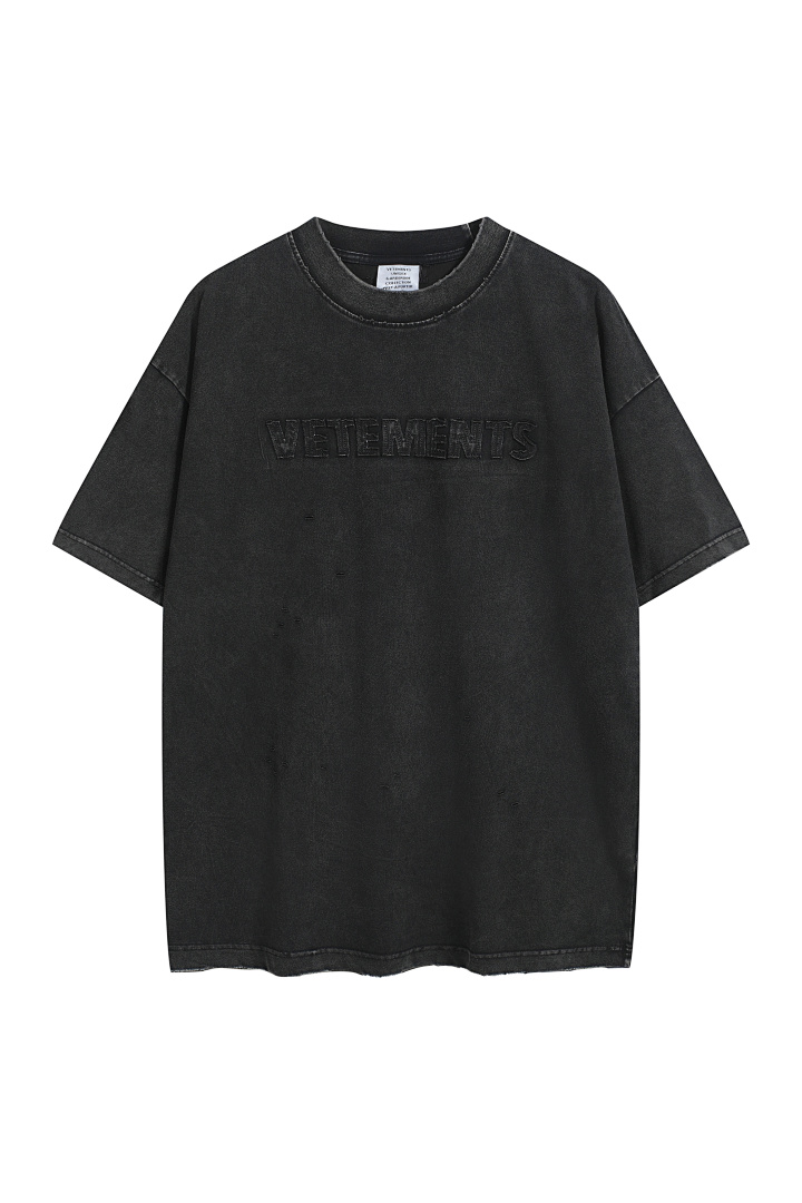 Unbranded 128 VETEMENTS Canvas Logo Short Sleeve T Black White S-XL V5200# - Image 20