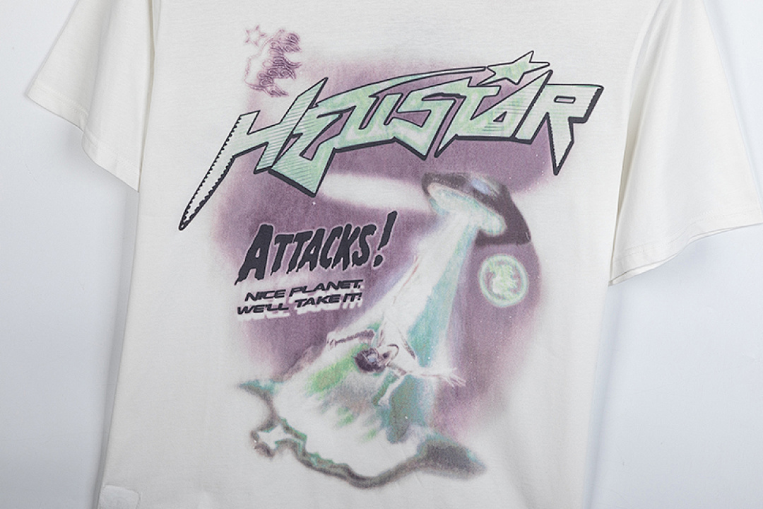 Hellstar 138 Hellstar Studios Attacks Tee Star Big Logo Mens Womens Solid Cotton Short Sleeve T Black White S-M-L-XL - Image 7