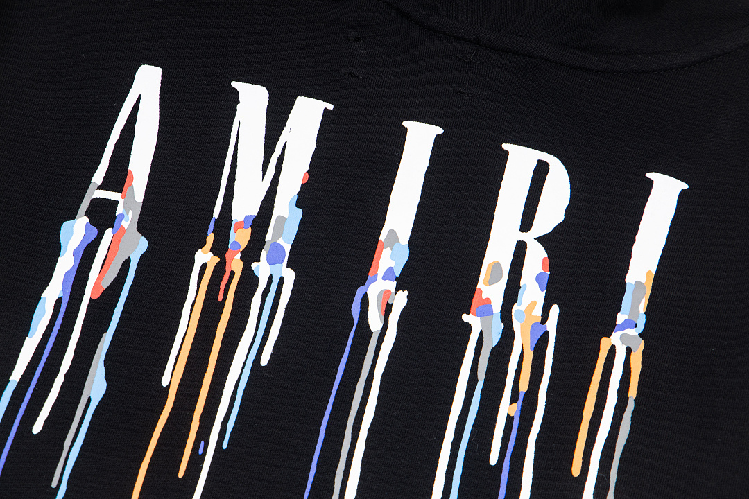 AMIRI 218 Wide Version Model Long Sleeve Black White S M L XL 605# - Image 8