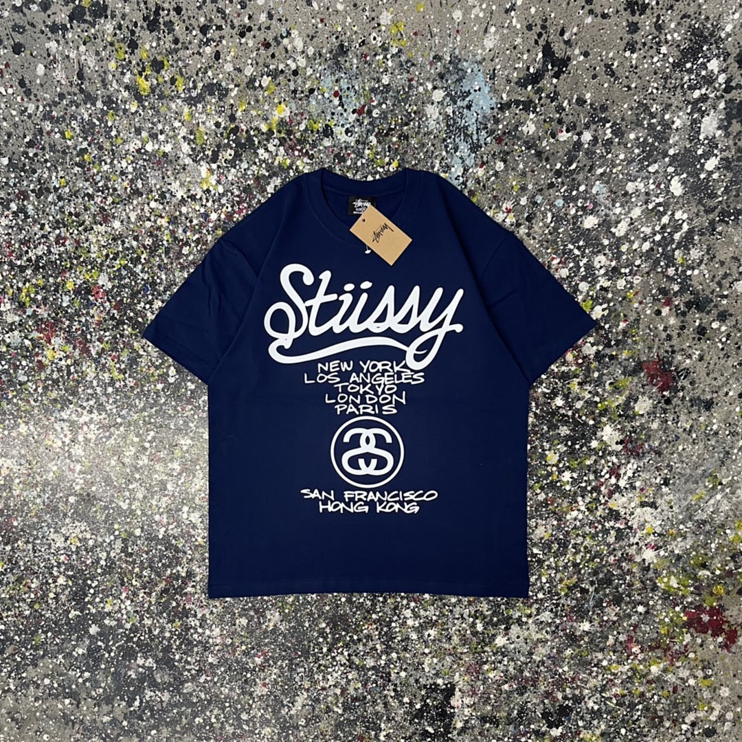 Stussy 108 Stu Short Sleeve T : Black White Grey S Ｍ L XL XXL - Image 5