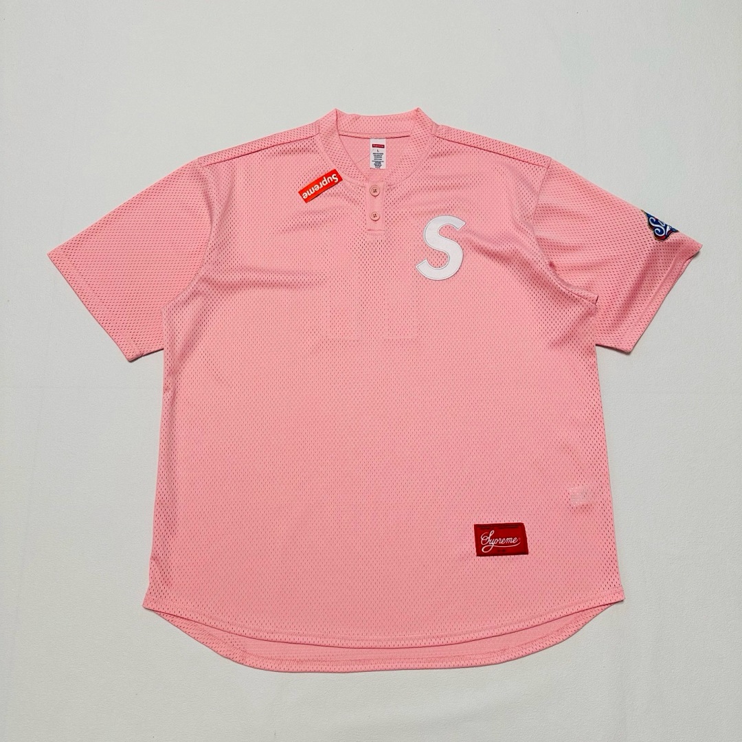 Bape 198 SS25 S LOGO BASEBALL HENLEY TEE Collar T (Black White Blue Pink Green Camo) - Image 27