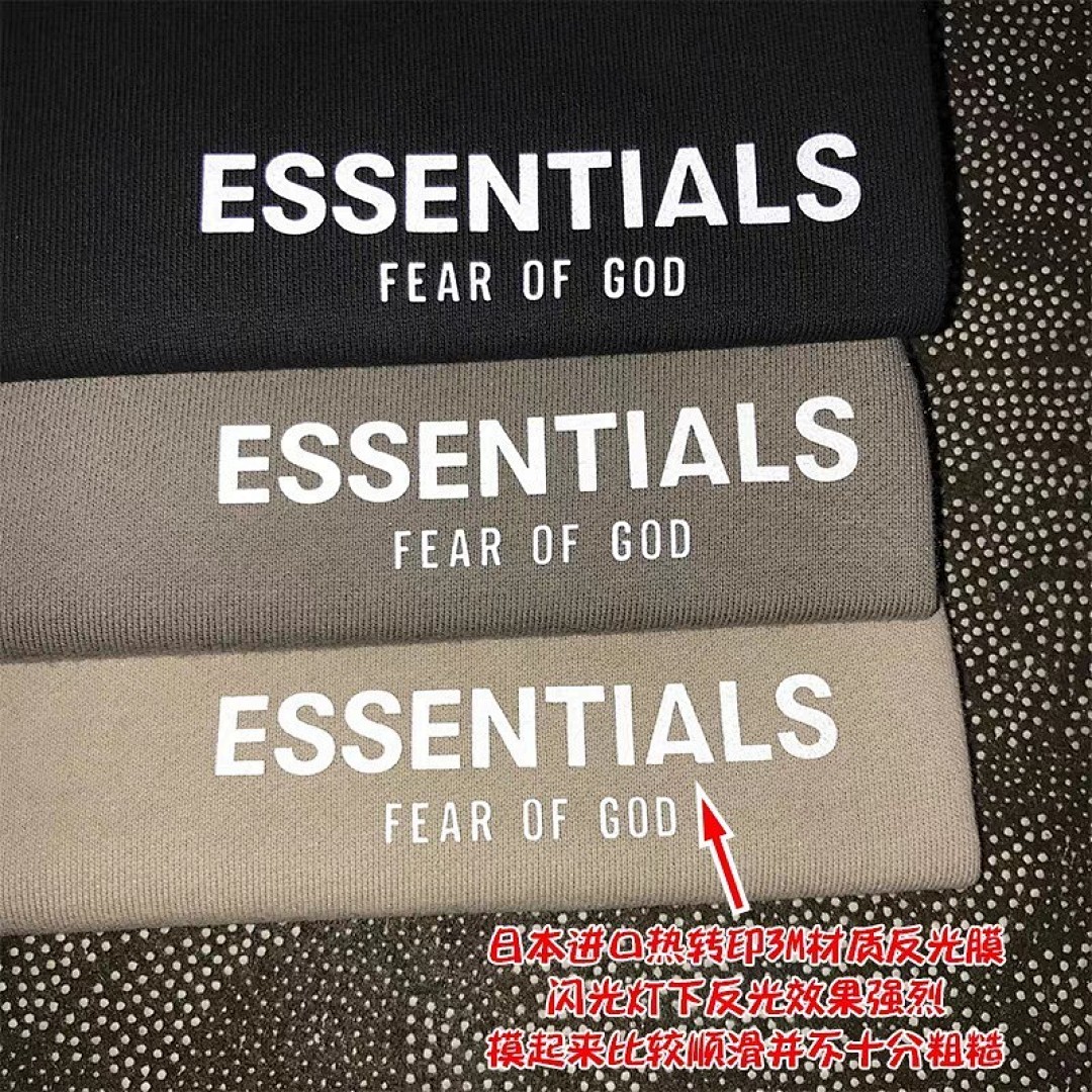 Essentials 148 ESS 2021SS Essentials Stitching Short : Black Green Grey Camel :S-XL 6013# - Image 12