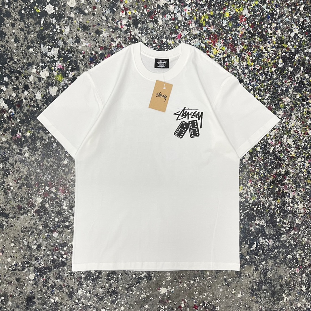 Stussy 108 Stu Short Sleeve Print T : Black White Green Yellow S Ｍ L XL - Image 13