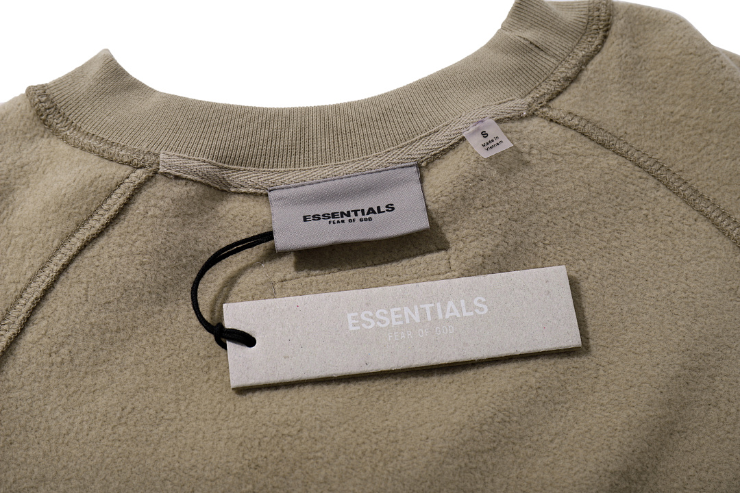 Essentials 98 FEAR OF GOD ESSENTIALS FOG Sleeve LOGO Collar White Blue Light Black Apricot High Grey Camel S-XL 6675# - Image 79