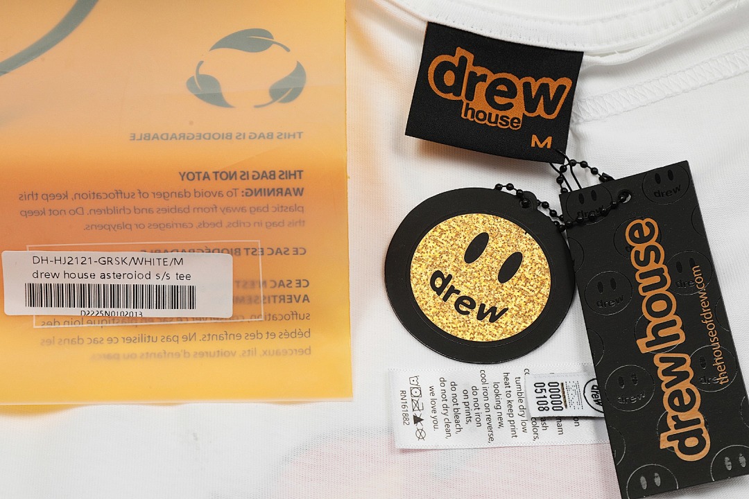 Drew House 118 Drew House Star Short Sleeve T White : S-XL DR17# - Image 9