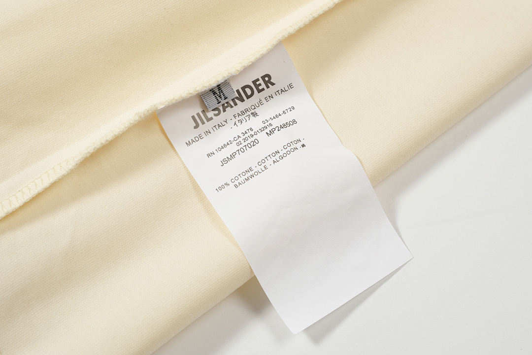Unbranded 108 JIL SANDER Label Print Logo Short Sleeve T Black White Cream Apricot S-XL J9888# - Image 44