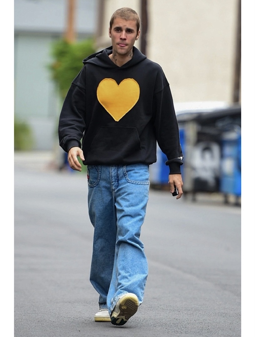Drew House 238 DREW HOUSE FW23 LOVE HOODIE Embroidered Print Velvet : Black S M L - Image 13