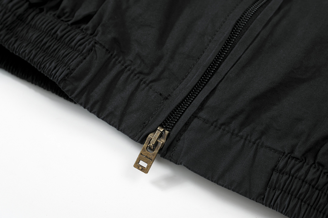 Off-White 288 AC Logo Zipper Jacket Print Wind Black Off White S-XL 3396# - Image 14