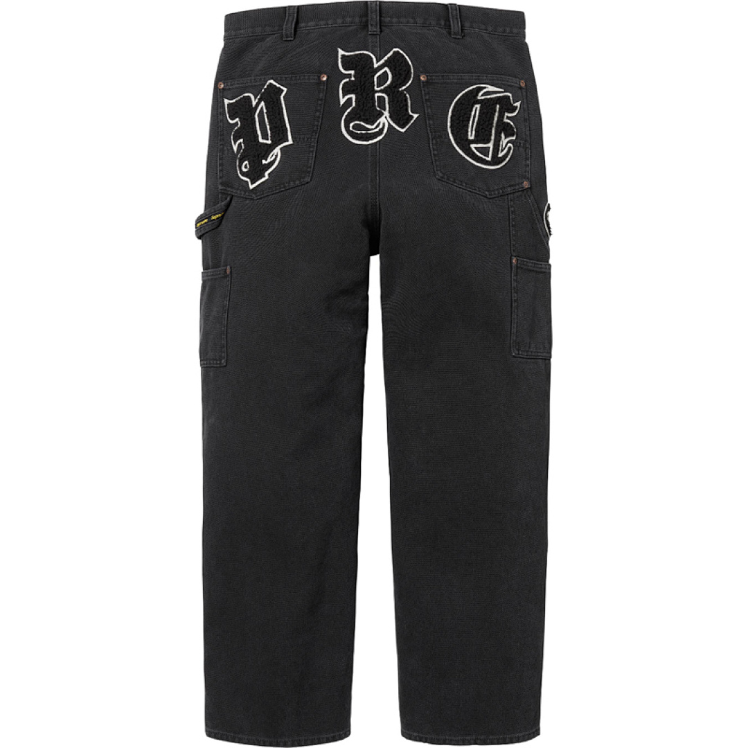 Supreme 378 Old English Canvas Double Knee Painter Pant Black, Blue 30 32 34 36 - Image 5