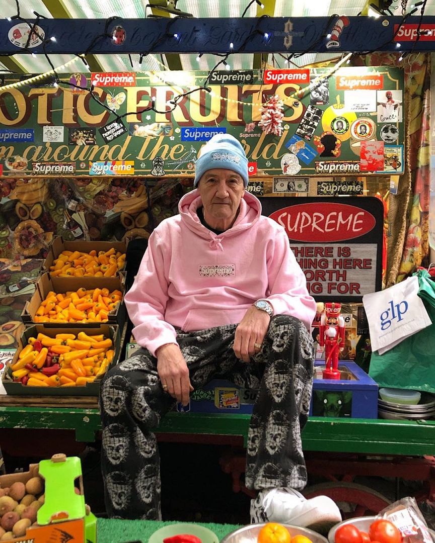 Supreme 248 Fruit Floral Embroidered Label SUP Bandana Box Logo Hooded Sweatshirt BOXLOGO Velvet Black Grey Red Pink Sky Blue S-XL S303# - Image 98