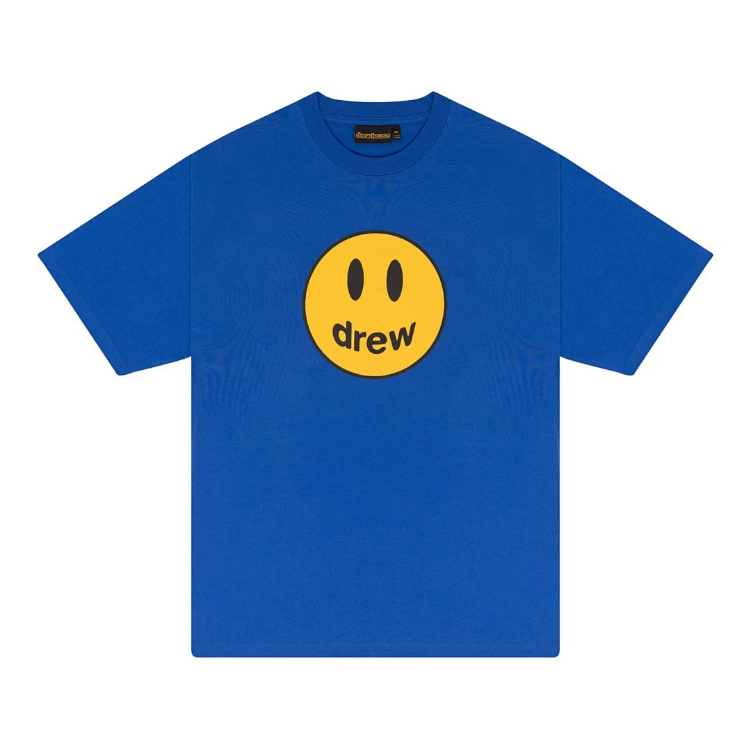 Drew House 108 DREW HOUSE 22FW Mascot Tee LOGO Print Short Sleeve T Cream White Black Red Color Blue Pink Purple S M L - Image 6