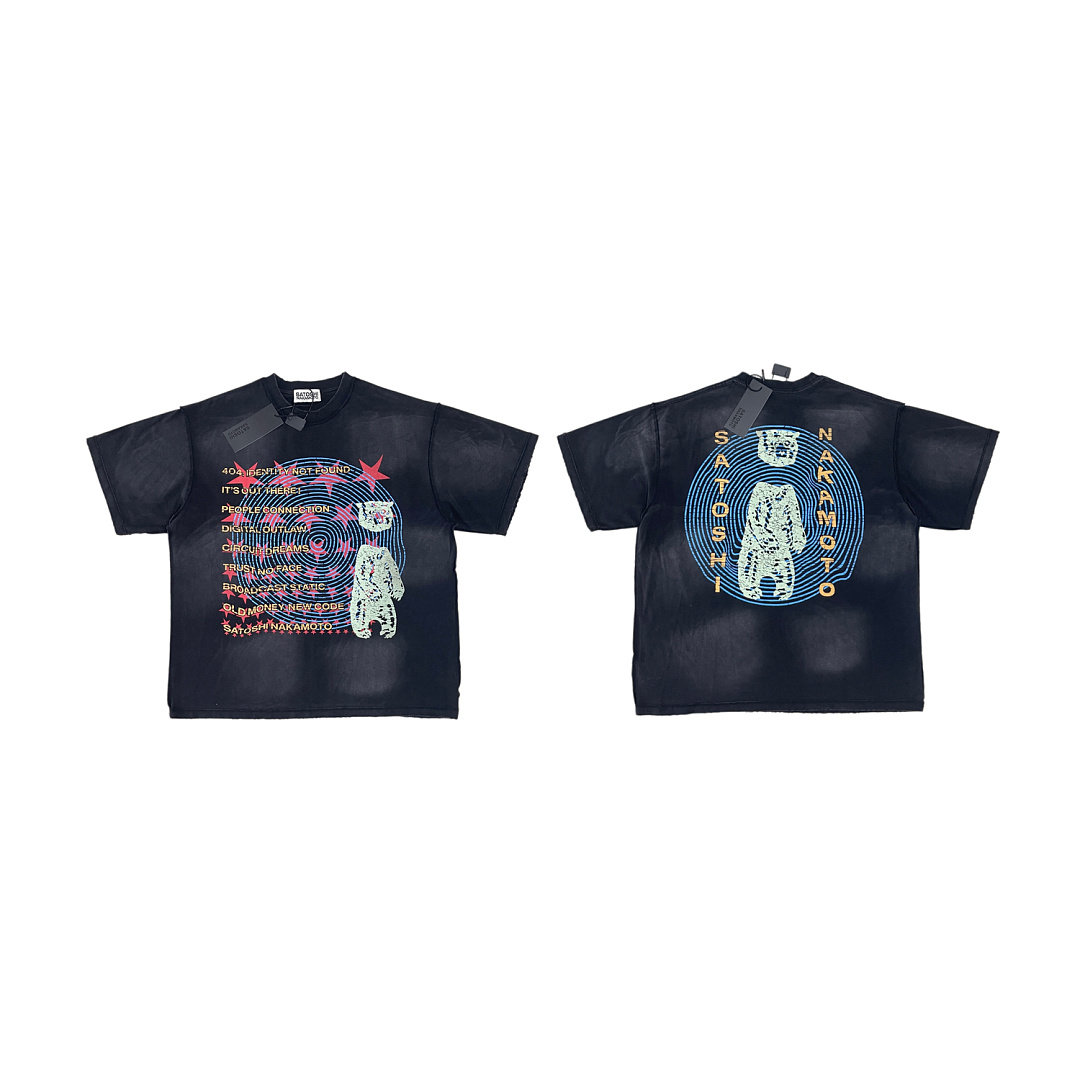 Unbranded 128 SATOSHI NAKAMOTO OVERDRIVE TEE WASHED Short Sleeve : Black S M L - Image 17