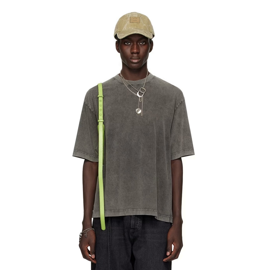 Acne Studios 108 AC Small Label LOGO Short Sleeve T Blue Black Yellow Water Purple S-XL 8040# - Image 74